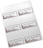 Scribble Vintage Swirl Printable Place Cards, Chocolate, Set of 150 (25 She - Image 4