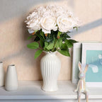 48 PCS Champagne Roses Artificial Flowers, Silk - Image 3