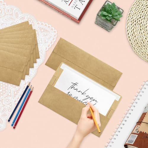 200 Pack #10 Kraft Envelopes Letter Size Self-Seal for Business - Image 5