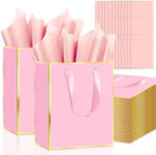 Epoesch 36 Pack Gift Bags with Handles & 36 Tissue Papers – 8x5x10 Inches by Unknown