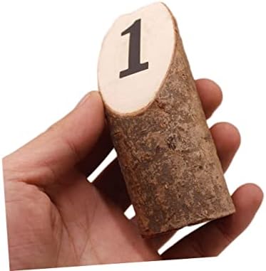 Rustic Decor Mini Wooden Stumps 10Pcs Number Printed Table - Image 4