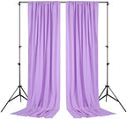 Lavender/Light Purple Backdrop Curtains 10ftx10ft Polyester Photo Drapes - Image 4