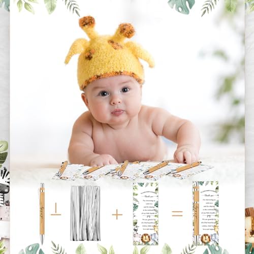Zhanmai 100 Sets Safari Baby Shower Favors - Image 5