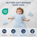 Rayon Made from Bamboo Sleep Sack 18-24 Months, Detachable Sleeves - Adjustable Warmth to Prevent Overheating, 1.0 TOG Breathable Wearable Blanket Toddler Sleeping Bag, Safe for Night Sleep - Image 2