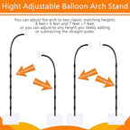 Balloon Arch Kit Stand for Birthday Decoration 8.2FT & 6FT - Image 2