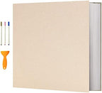 Vienrose Large Self Adhesive Scrapbook 120 Pages 13 x 12.6 in Beige by Vienrose