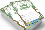 Pack of 30, Boy/Girl Baby Shower Party Collection, Baby Shower Invitation Cards, Fill in the Blank Invites WIth Envelopes, Jungle Theme Party Supplies - Image 3