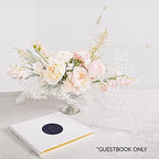 Andaz Press Personalized Wedding Guestbook with Gold Accents, Deep Grey Purple White Guest Sign in Guest Registry 120 Pages 8.5 X 8.5 Memories Book for DIY, Scrapbook, Photo Album - Image 3