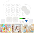 Bazen 2PK 8.2FT & 6FT Balloon Arch Stand White for Wedding Arch by Bazen