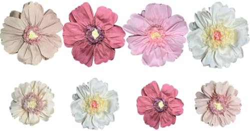8 Pcs 31.5", 20" Pinky Giant Paper Flower Boho Large Tissue Paper Flower for Wall Big Pink Pom Pom Floral Decorations for Wall Wedding Bridal Shower Baby Shower Tea Party Nursery Birthday Decor by Unknown