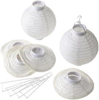Ashland 8" White Paper Lantern Set - Image 3
