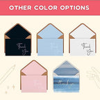 VNS Creations Thank You Cards With Envelopes - 100 Pack 4 x 6 - Navy Blue - Image 5