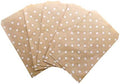 N'icePackaging 200 Qty 8.5" x 11" Decorative Flat Paper Gift Bags - White Polka-Dot on Brown Kraft Bags - For Sales/Treats/Parties Cookies/Gifts by N%27ice+Packaging
