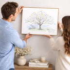 Thumbprint Tree Guestbook Alternative Guest Book with Sailboats for Weddings, Birthdays, Retirement - Image 6