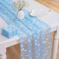 8 Pcs Blue Sky White Cloud Table Runner 29 x 70 in Cloud Decor by Windkream