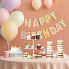 Pinkunn 6 Pcs Acrylic Cake Stand Set, 3-Tier Tower with Donut Holders - Image 3