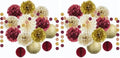 Burgundy and Gold Party Decorations Maroon Gold Burgundy Paper Pom Poms Lanterns Glitter Dots Hanging Garland for Birthday Bridal Shower Bachelorette Graduation Party Decor (Pack of 2) by FETETIJD