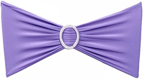Pack of 50 Spandex Lavender Chair Sashes by SINSSOWL