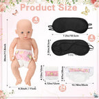 RoundFunny 33 Pcs Baby Shower Diaper Changing Game Supplies, Rose - Image 2