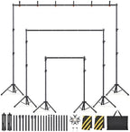 Backdrop Stand Kit - 6 Widths, 10x8.5ft Adjustable Background Stand for Parties & Studio Photography by Unknown