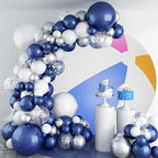 Beach Ball Round Backdrop Cover Beach Ball Photo Backdrop Adults Kids Birthday Luau Summer Pool Games Beachball Party Decorations Circular Background Arch Photo Booth Props 7.5ft - Image 4