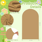 Brown Arch Cover 7.2ft Arch Backdrop Cover Tan Cover for Arch Stand - Image 3
