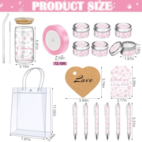 MotiMind 6 Sets Pink Winter Baby Shower Prizes for Winners Guest Game - Image 3