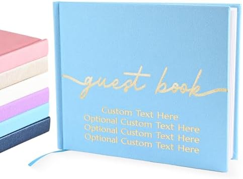 Promot Personalized Guestbook (Baby Blue) - 110 Lined Pages by PROMOT