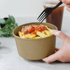 Karat Double Poly Lined Paper Soup Containers - Leak-Proof Food Storage for Hot or Cold Meals - Ideal for Ice Cream, Soup, Salad - Case of 600 (24oz) - Image 3