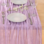 Lilac Purple Cheesecloth Table Runner Fall Wedding Party Decor 10ft, 8 Pack - Image 3