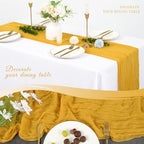20 Pack Cheesecloth Table Runner 17 x 108 Inch, Gold - Image 5
