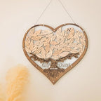 Tree Leaves Guest Book | Personalized Wedding Guest Book Alternative | Personalized Maple Tree and Leaves Wedding Guest Book Alternative | Tree Guest Book for Wedding | Drop Box Guest Book - Image 6