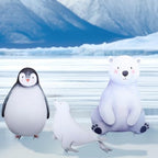Leinuosen 3 Pcs Large Winter Arctic Animal Party Stand Decor Set 23"-35" - Image 5