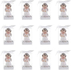 Keepsake Figurine 12 pcs Baby Boy White Angel Holding Baby Lamb | Awesome Decorations or Party Favors | for Baptism, First Communion, Religious and Special Celebrations - Image 3