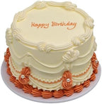 NICE PURCHASE Realistic Fake Birthday Cake Fake Food Bakery Shop Display Model Party Decoration Pro Cake Faux Replica Wedding Gift Home Decor(6 inch wide & style G) by Nice+purchase