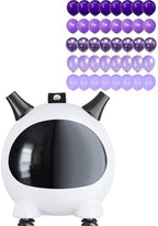 Purple Balloon and Balloon Pump Electric, 60 Pcs Metallic Chrome Pearl Macaron Light Purple Balloon and Portable 600W Air Pump with 2 Nozzles for Birthday Wedding Baby Shower Princess Party Decoration by Togvu