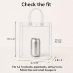Dobafun Clear Gift Bags with Handles, 55 PCS Clear Goodie Bags with Ribbon - Image 2