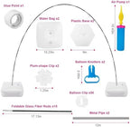Balloon Arch Stand Kit, Adjustable Frame with 15 Fiber Poles, 50 Clips, Air Pump, for Birthday, Wedding, Baby Shower - Image 4