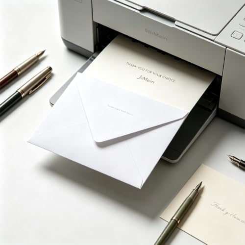 200 Pack 4x6 Envelopes, White A4 Envelopes with Gold Stickers - Image 3