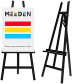 MEEDEN Display Easel Stand for Sign: Adjustable Wooden Stands for Painting - A Frame Art Easel for Canvas up to 60" for Artist Adults Drawing Picture Poster - Black by MEEDEN