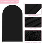Putros Arch Backdrop Stand and Cover Set, 7.2ft Arch Stand with Black Cover - Image 4