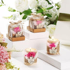 Mtlee 20 Sets Baptism Candle Favors for Guests, Pink, Baby - Image 6