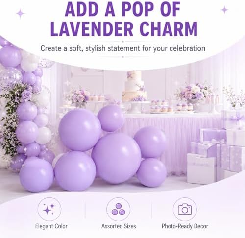 Reusable Inflatable Balloon, Reusable Inflatable Balloon Garland Arch Kit for Parties, Easy Setup Balloon Arch Decoration for Birthday, Wedding & Celebration (7Pcs Purple) - Image 7