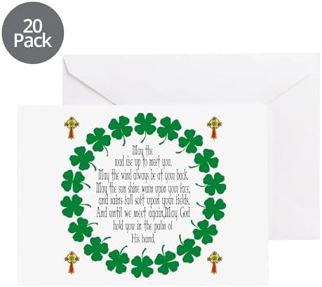 CafePress Irish Prayer Blessing Greeting Card (20-pack), Note Card with Blank Inside, Birthday Card Matte - Image 5