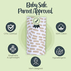 BabySparrow Muslin Swaddle Blankets 3-Pack – Brown Deer 47x47 Cotton Baby Swaddles for Newborns, Soft Breathable Receiving Blankets & Newborn Essentials, for Girls & Boys - Image 3