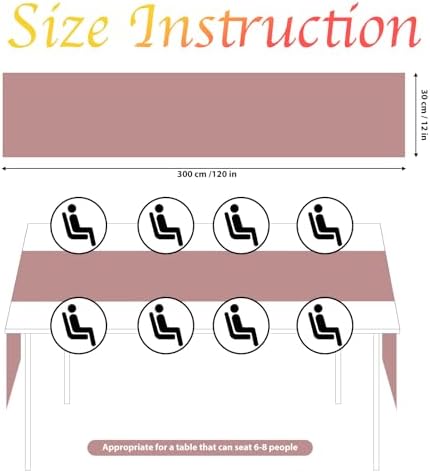 12 Pack Dusty Pink Table Runner 10ft Romantic Chiffon Table Runner for Wedding Baby Shower and Birthday Party Cake Table Decorations(120 x 12 in) - Image 2