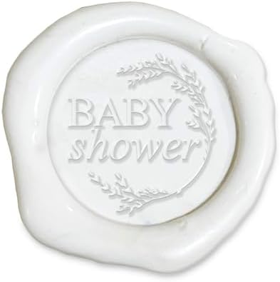 Infusion Wax Seal Baby Stickers - Elegant Self-Adhesive Baby Shower Envelope Seals in 12 Color Options - Perfect for Invitations, Cards, & Party Favors - 25 Pack (Baby Shower) - Image 3
