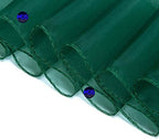 Pack of 100 Organza Chair Sashes for Wedding & Event Décor – Hunter Green - Image 4