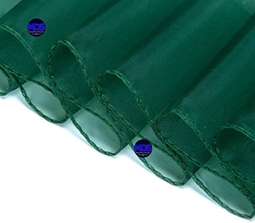 Pack of 100 Organza Chair Sashes for Wedding & Event Décor – Hunter Green - Image 4