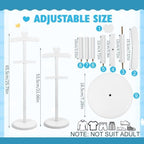 Huaerle Baby Clothes Display Stand Wooden Baby Shower Centerpiece, White - Image 2